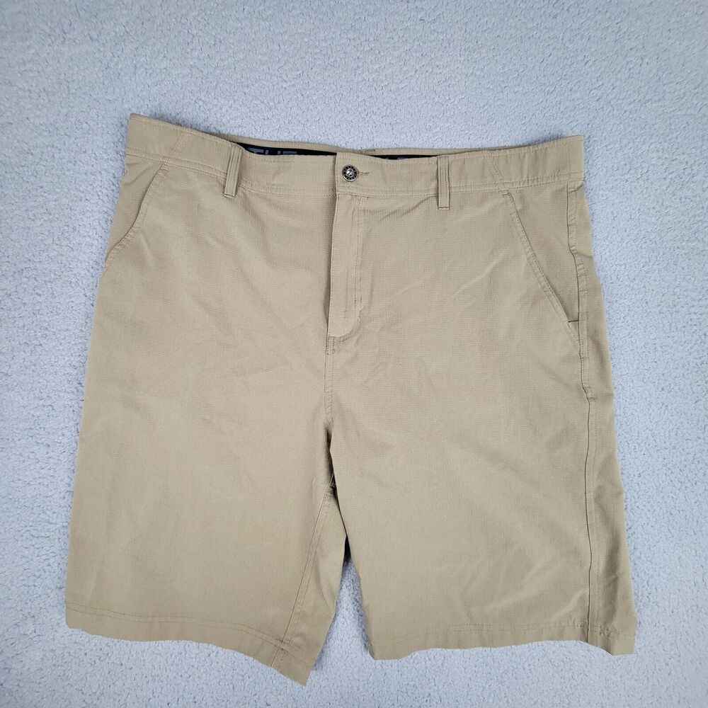 Gerry Mens Size 40 Shorts Tan Flat Front Pockets Hiking Outdoors Casual